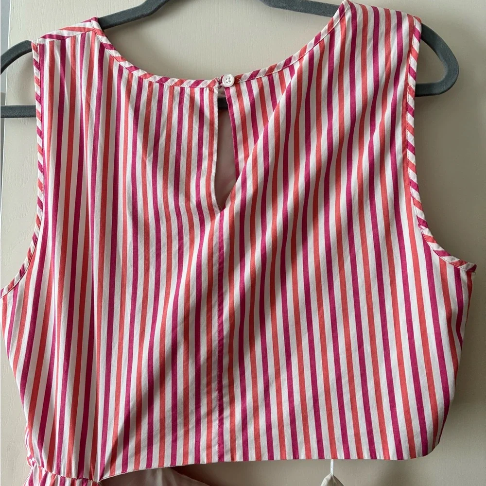 J. Crew Pink and White Striped Collection Dress - Picture 5 of 8